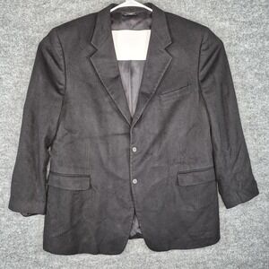 Joseph &‎ Lyman Men's 100% Cashmere 2-Button Blazer Jacket Black